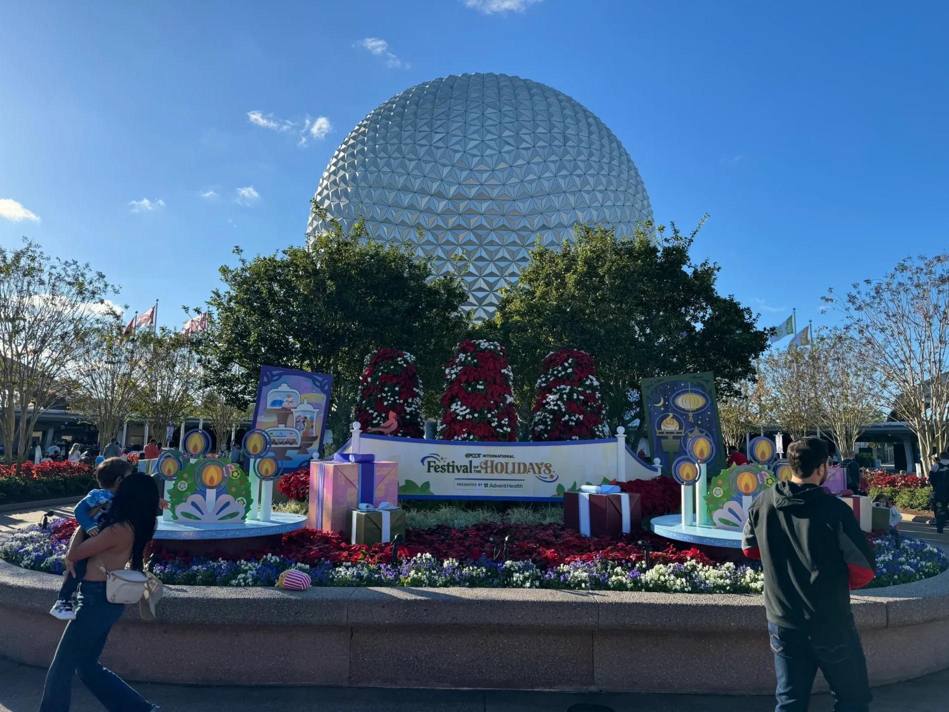 Epcot at christmas