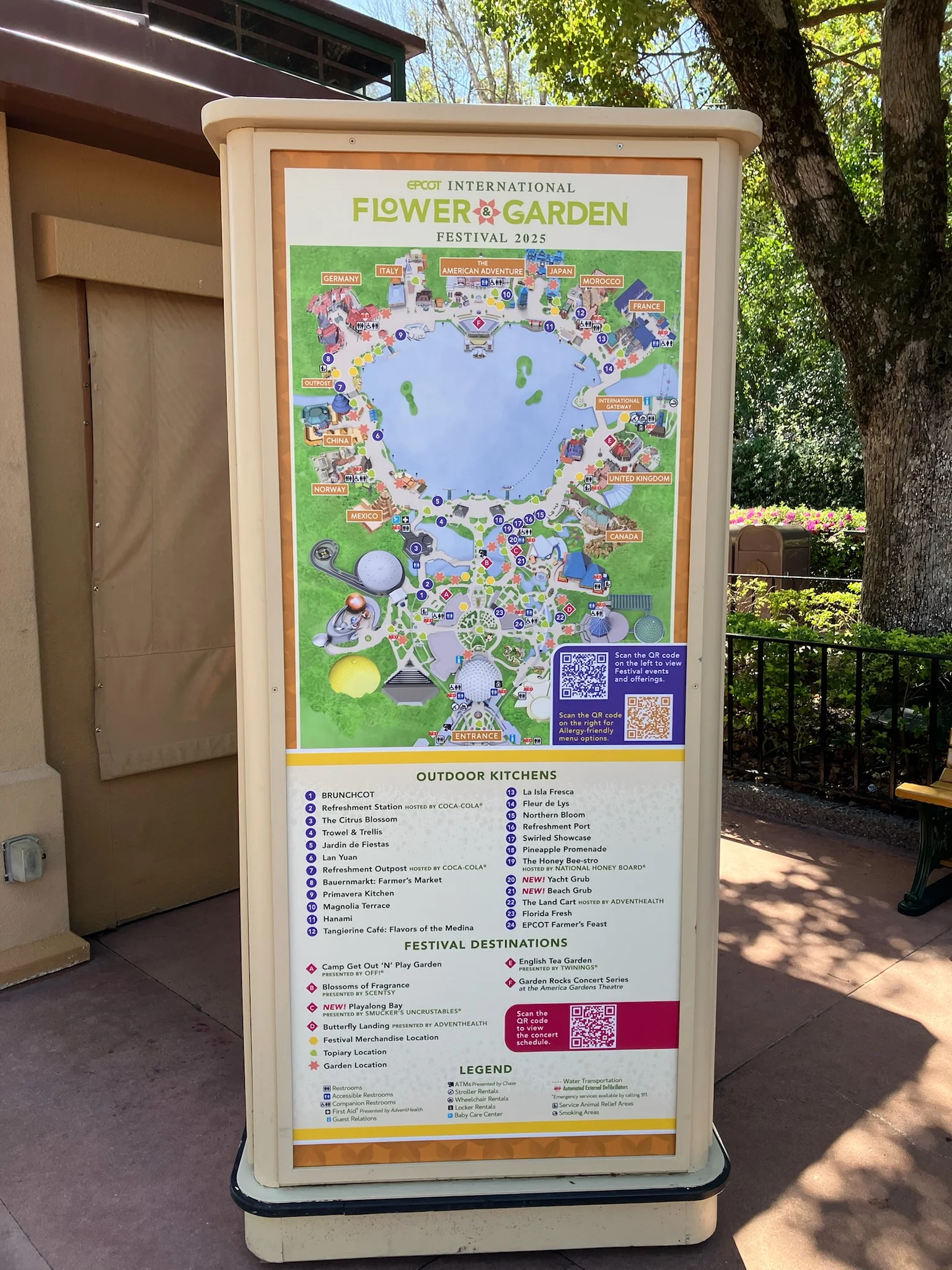 Flower and garden map