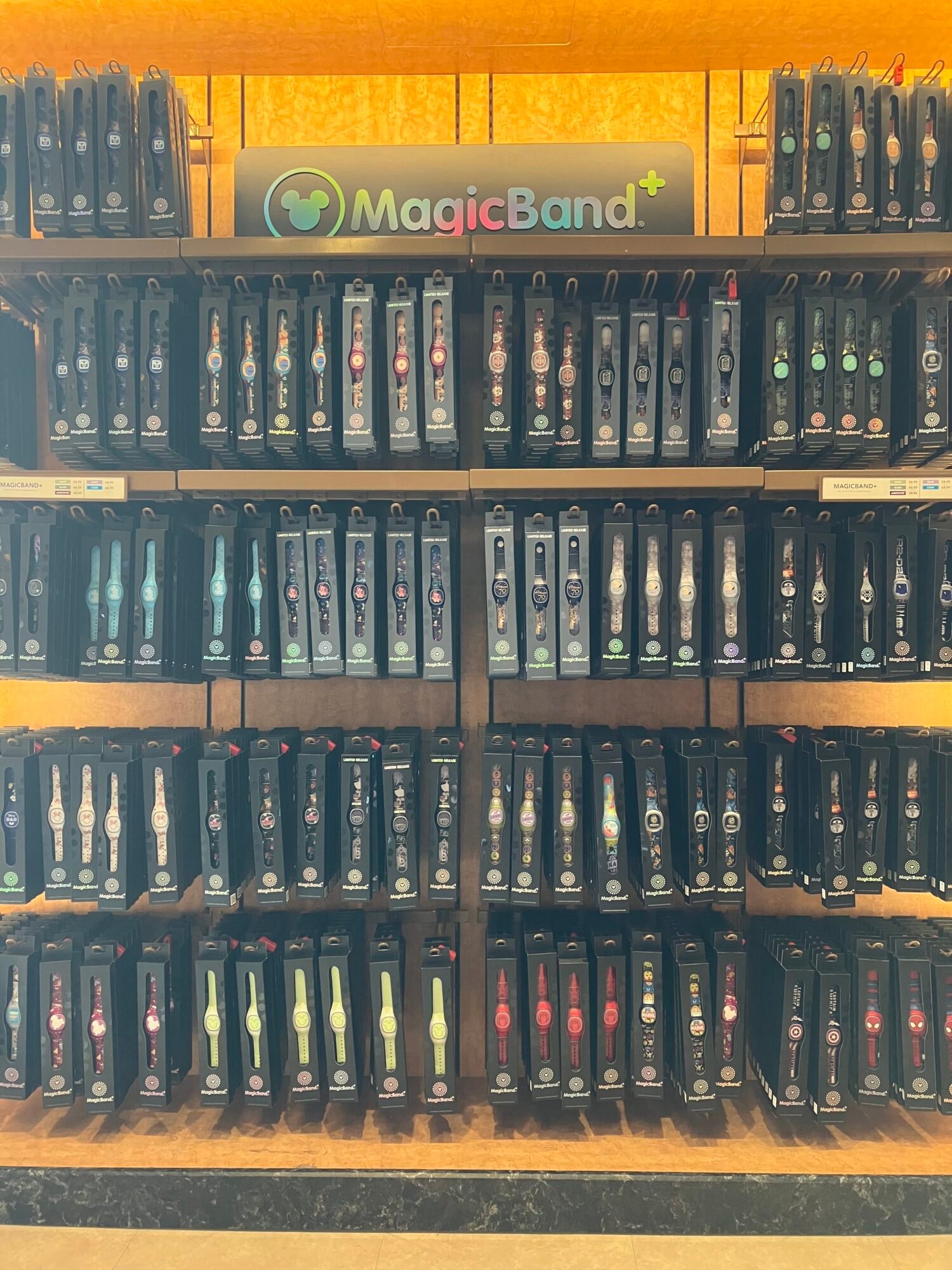 Wall of Disney Magic Bands