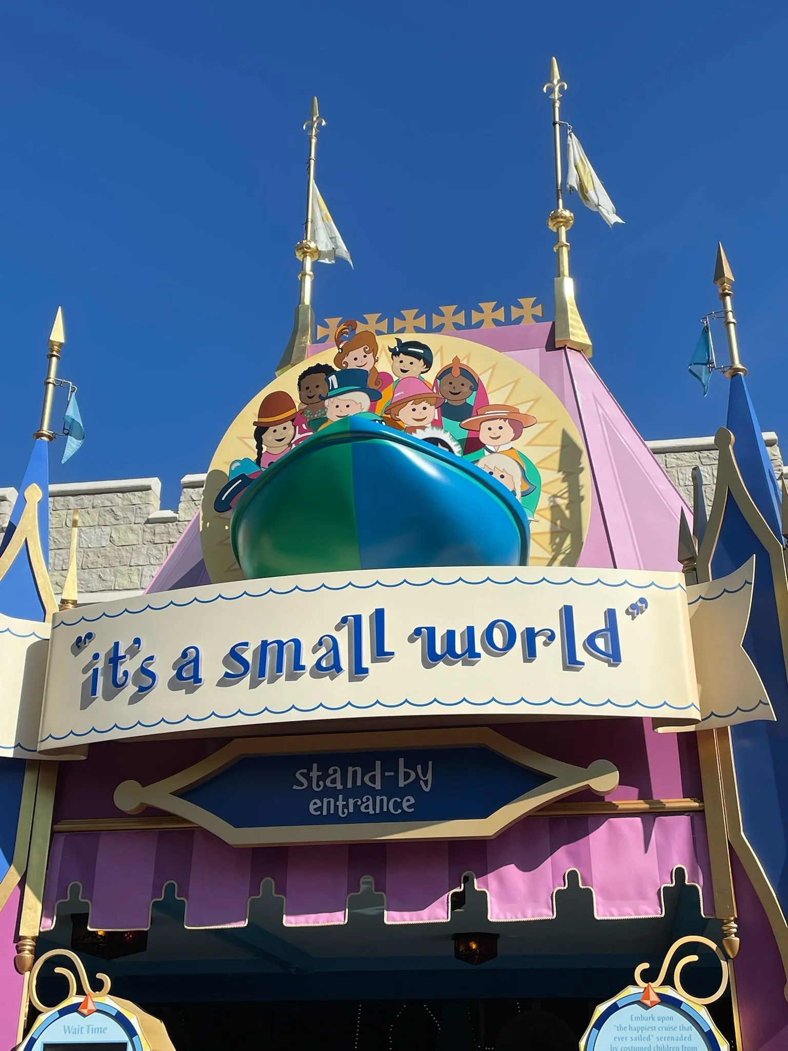 it's a Small world Magic Kingdom