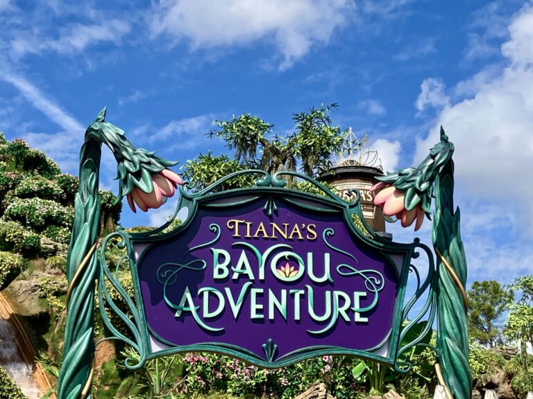 Tiana's bayou adventure sign 4