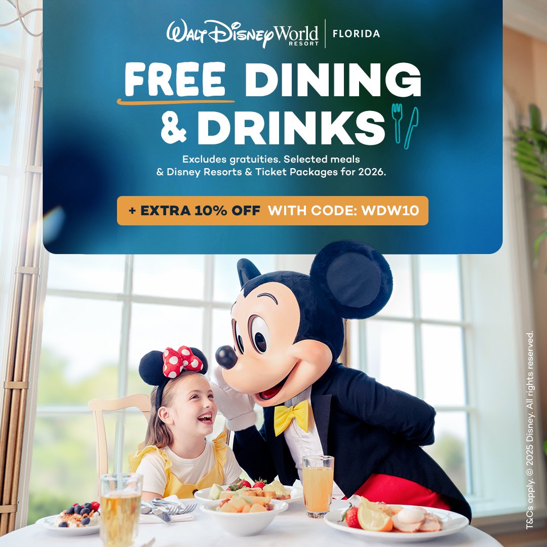 Disney free dining and drinks