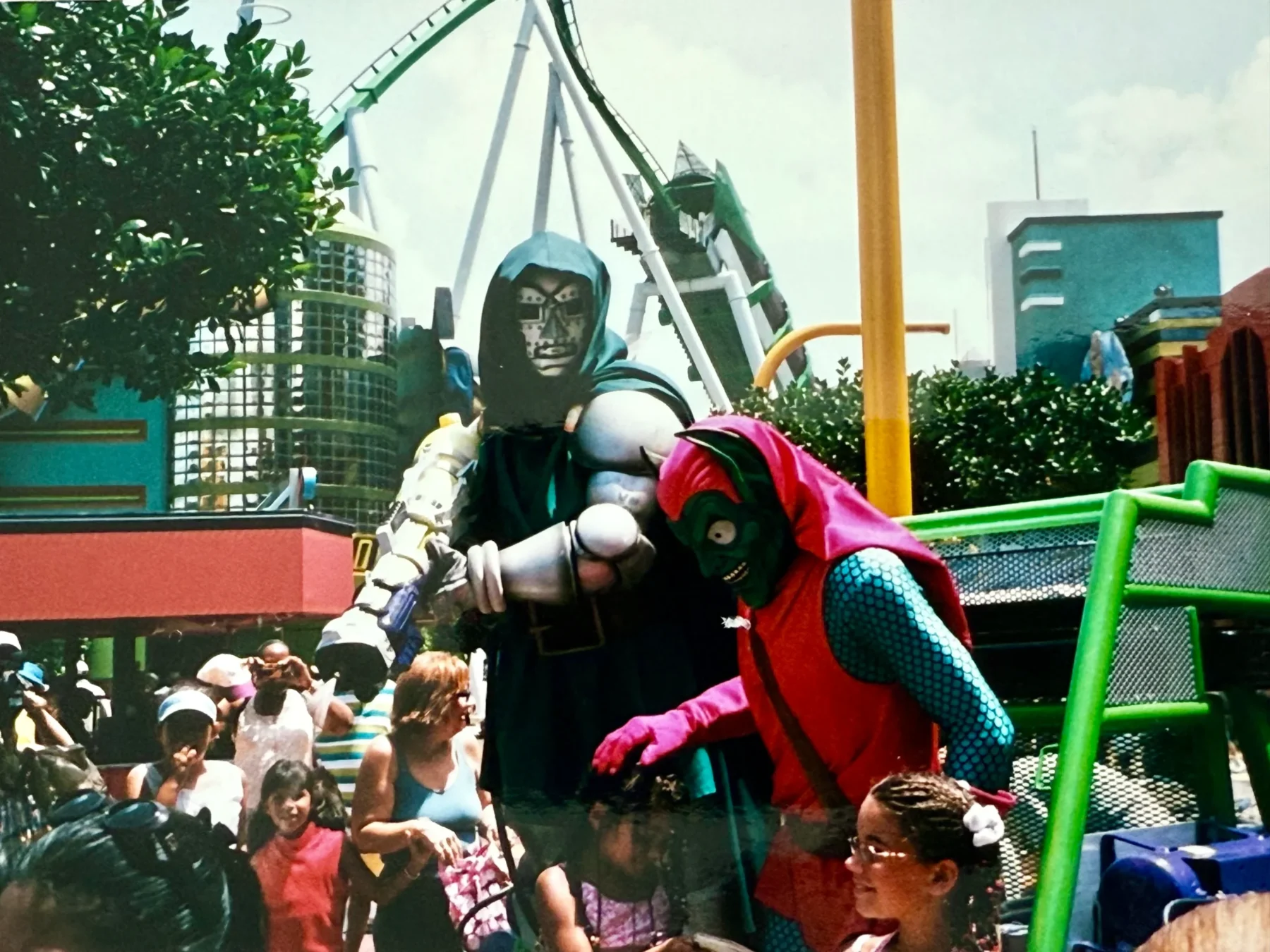 Doctor Doom and Green Goblin at Islands of Adventure Marvel Superhero Island