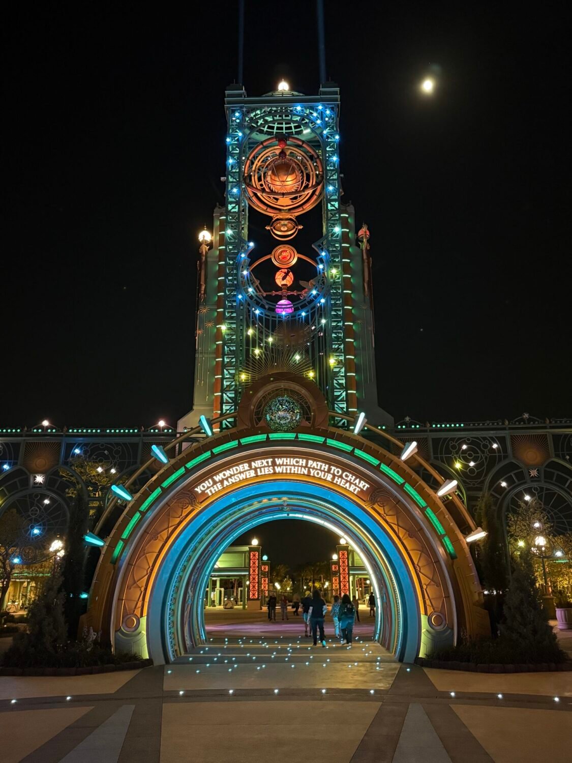 The Entry Portal to Epic Universe, Universal Florida at Night